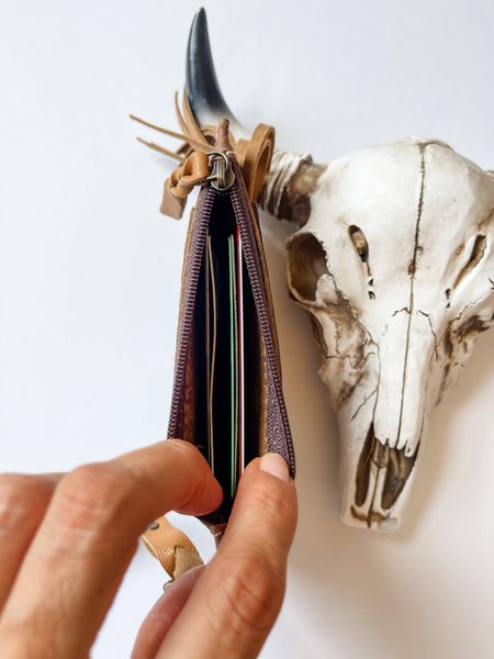 Western Keychain ID Leather Wallet