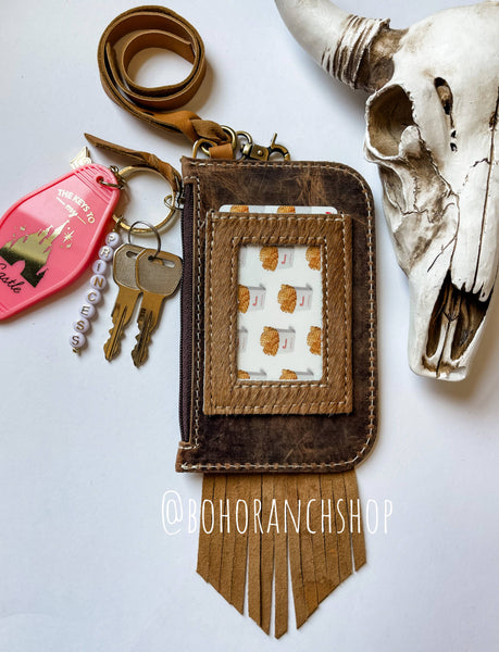 Western Keychain ID Leather Wallet
