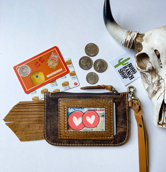 Western Keychain ID Leather Wallet