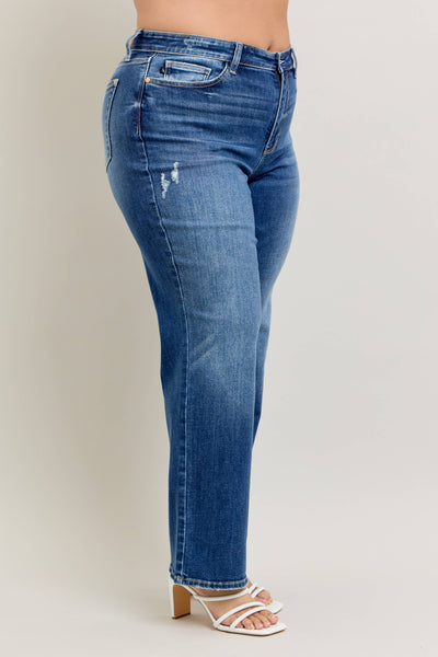 High Waisted 90's Straight Leg- PLUS