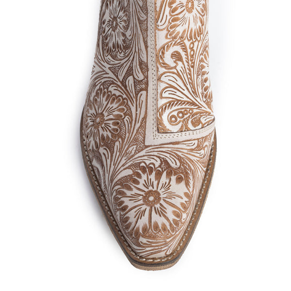 Myra Western Moxie Hand-Tooled Booties