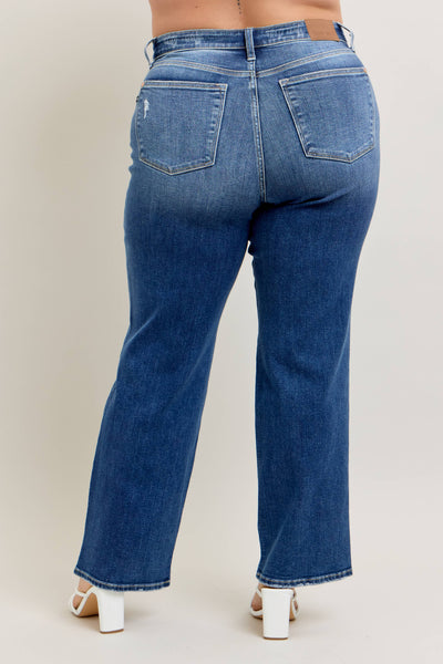 High Waisted 90's Straight Leg- PLUS