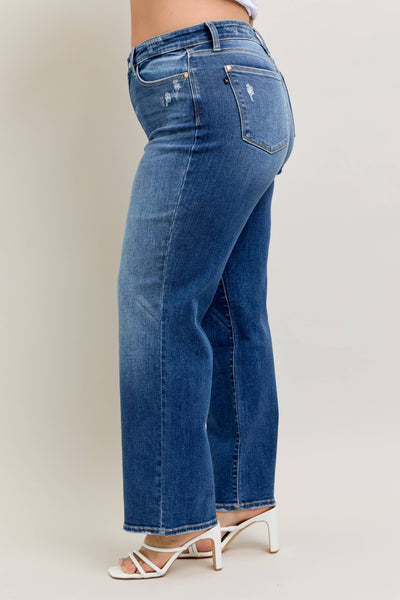High Waisted 90's Straight Leg- PLUS