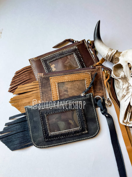 Western Keychain ID Leather Wallet
