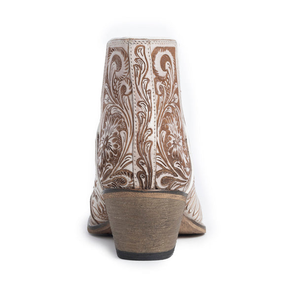 Myra Western Moxie Hand-Tooled Booties
