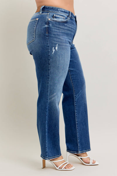 High Waisted 90's Straight Leg- PLUS