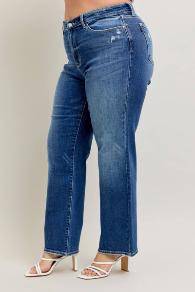 High Waisted 90's Straight Leg- PLUS