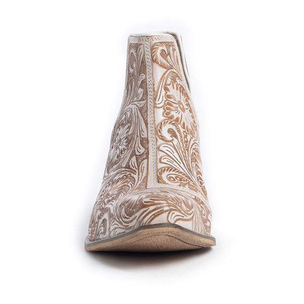 Myra Western Moxie Hand-Tooled Booties