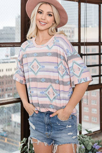 Aztec Boyfriend T Shirt