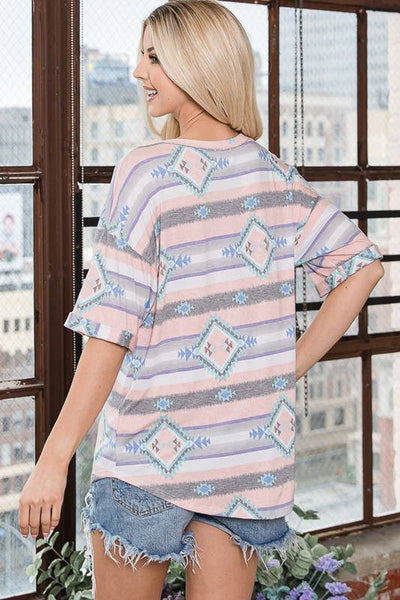 Aztec Boyfriend T Shirt