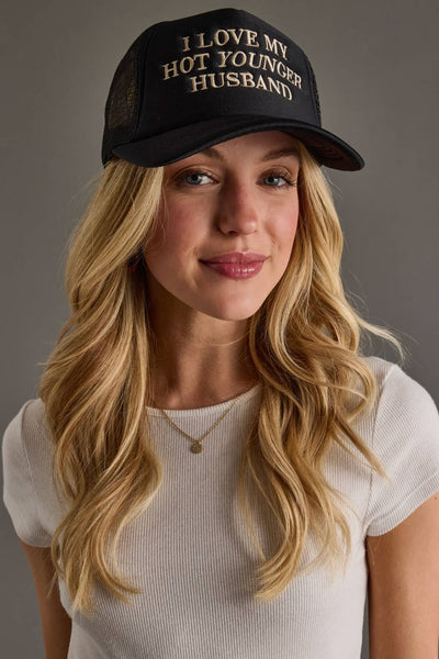 I Love My Hot Younger Husband Trucker Hat