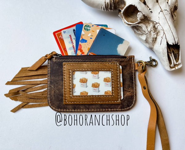 Western Keychain ID Leather Wallet