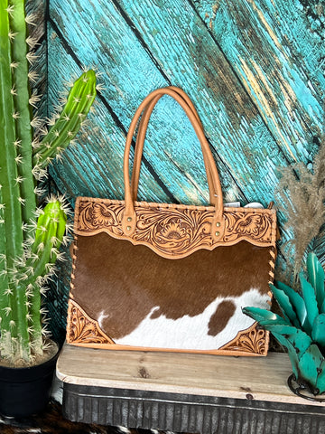 Tooled Leather Cowhide Purses