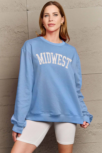 Simply Love Full Size MIDWEST Graphic Sweatshirt