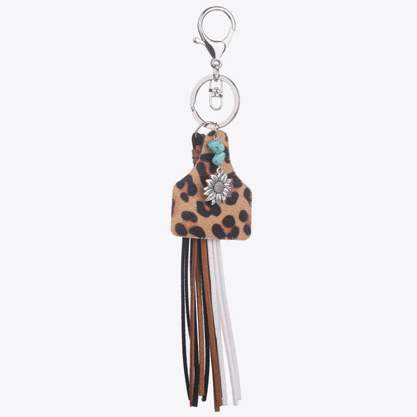 Turquoise Fringe Detail Key Chain